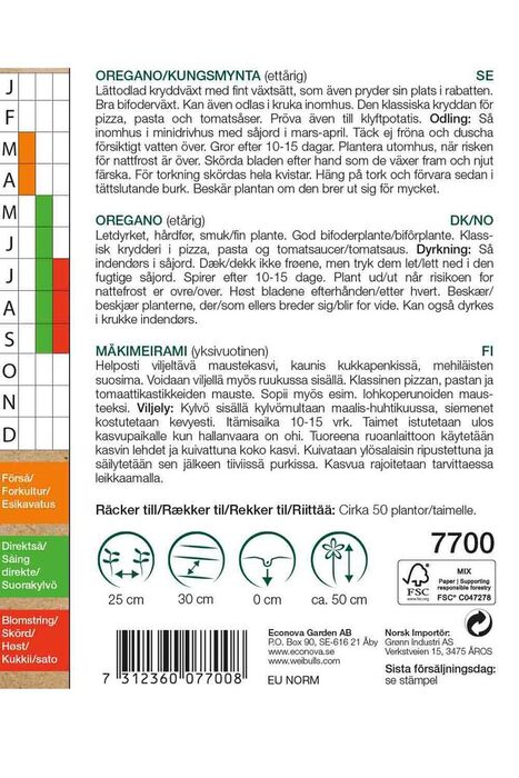 Oregano økologisk